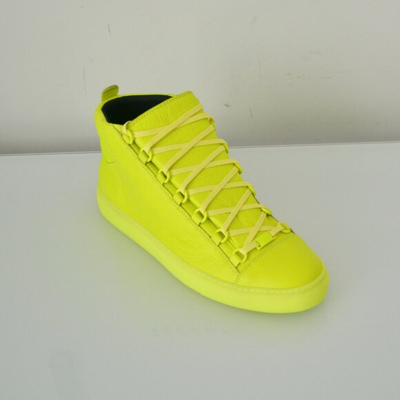 NIB BALENCIAGA MENS HITOP LEATHER SNEAKERS - Picture 5 of 8